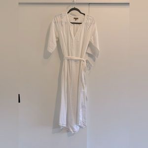 Lilla P white midi dress with pockets
